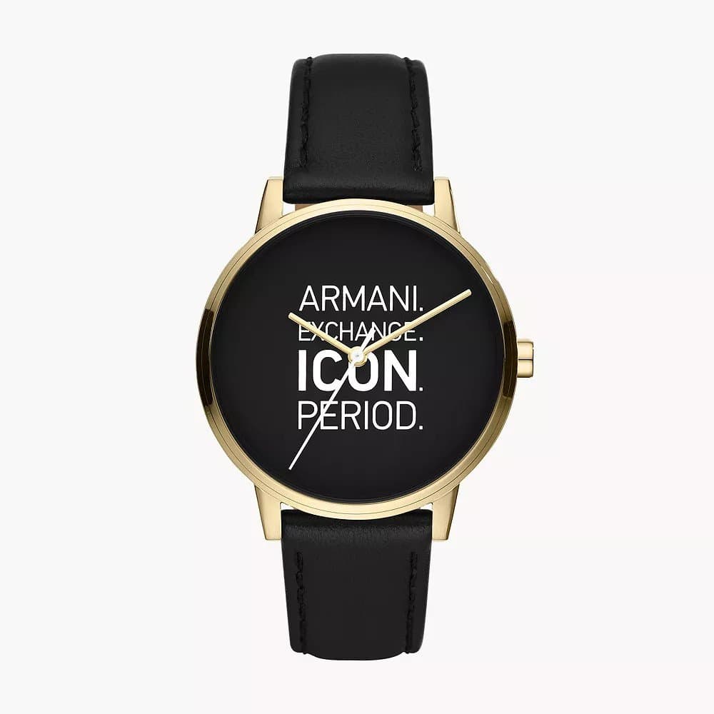 Ανδρικό Ρολόι Armani Exchange AX2741 με Μαύρο Δερμάτινο Λουράκι