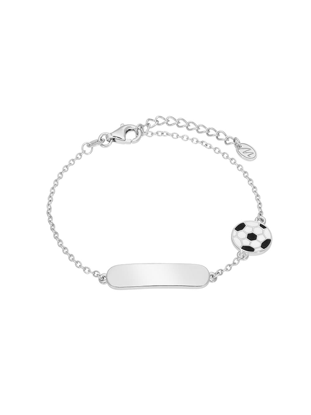 Βραχιόλι Ταυτότητα με Μπάλα Silver 925