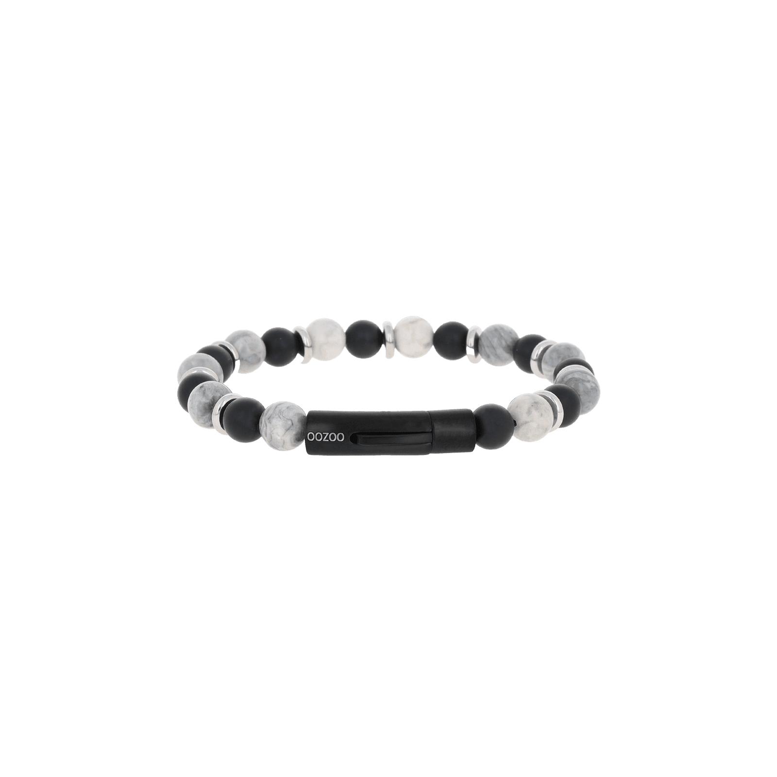 Βραχιόλι Ανδρικό OOZOO Black Onyx & Map Stone — SB-1068-195